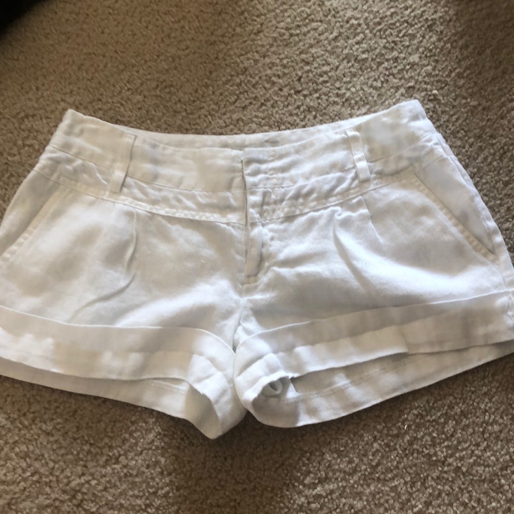 forever 21 white shorts